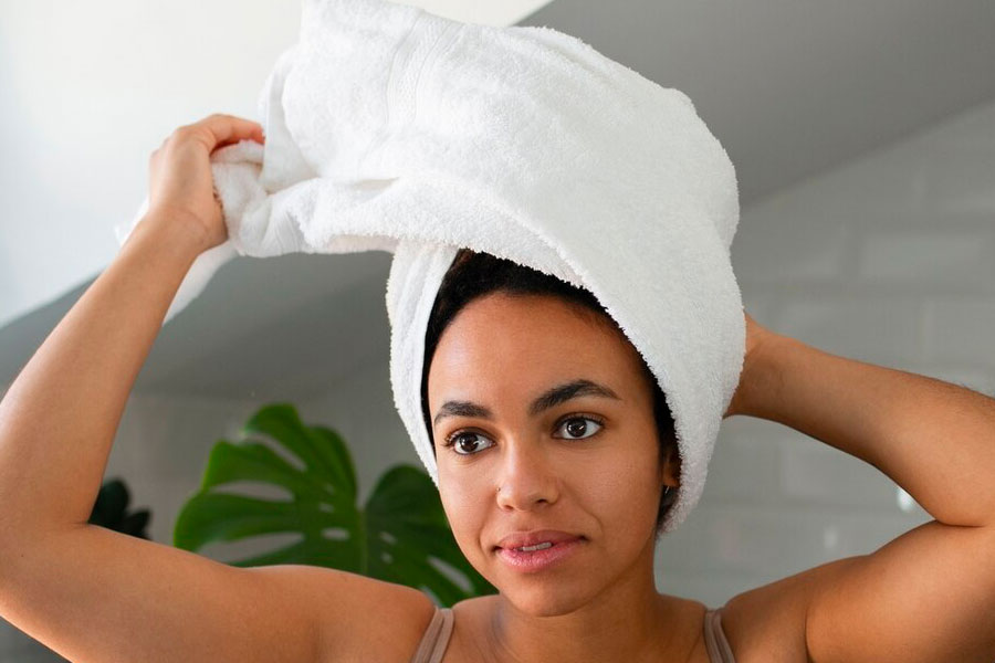 séchage cheveux bouclés